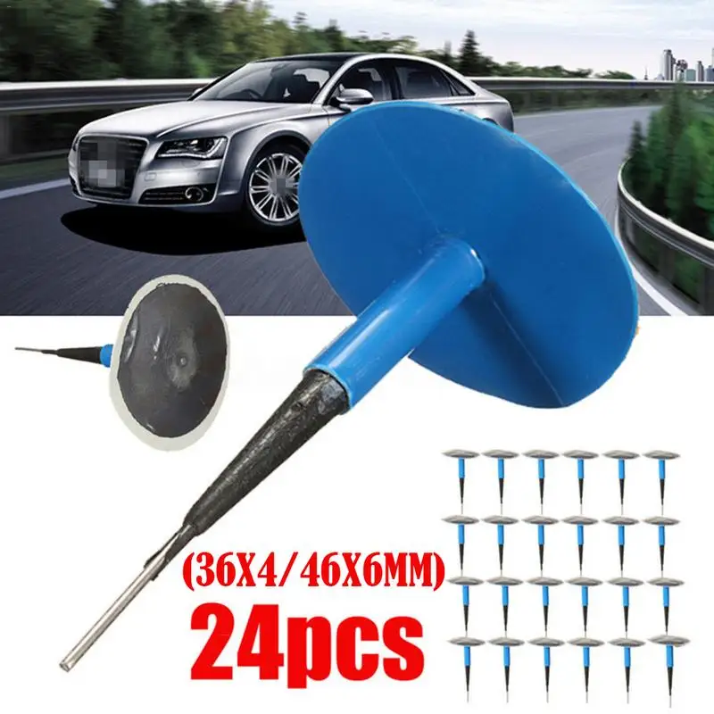 24ks 4 mm/6 mm automobilový kamión Pneuľká oprava bezdušového káblového káblového zátk