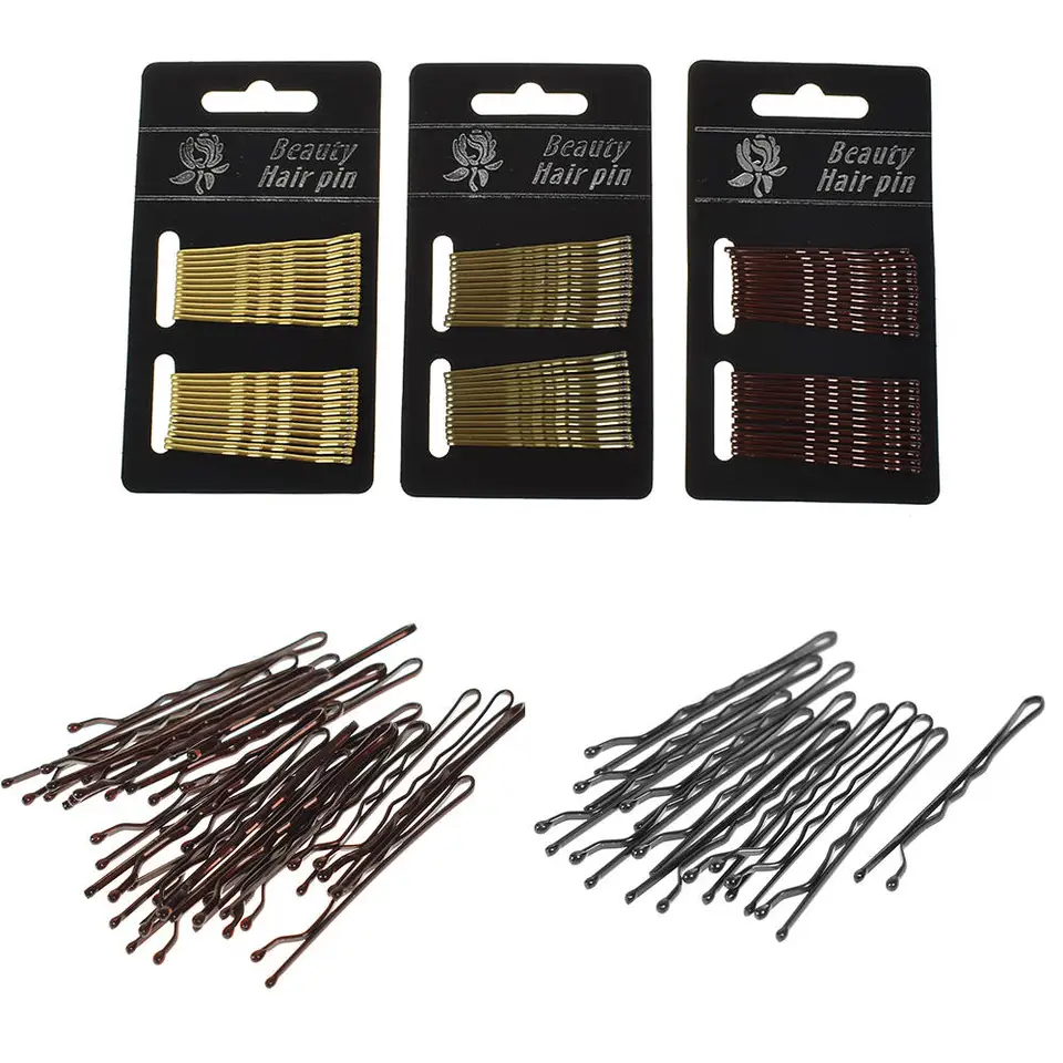 24ks klip na vlasy Dámy Vyskynky Girls Hairpin Curly Wavy Grips Hairpins Hairpins Dámske bobby špendlíky Stylingové vlasové doplnky