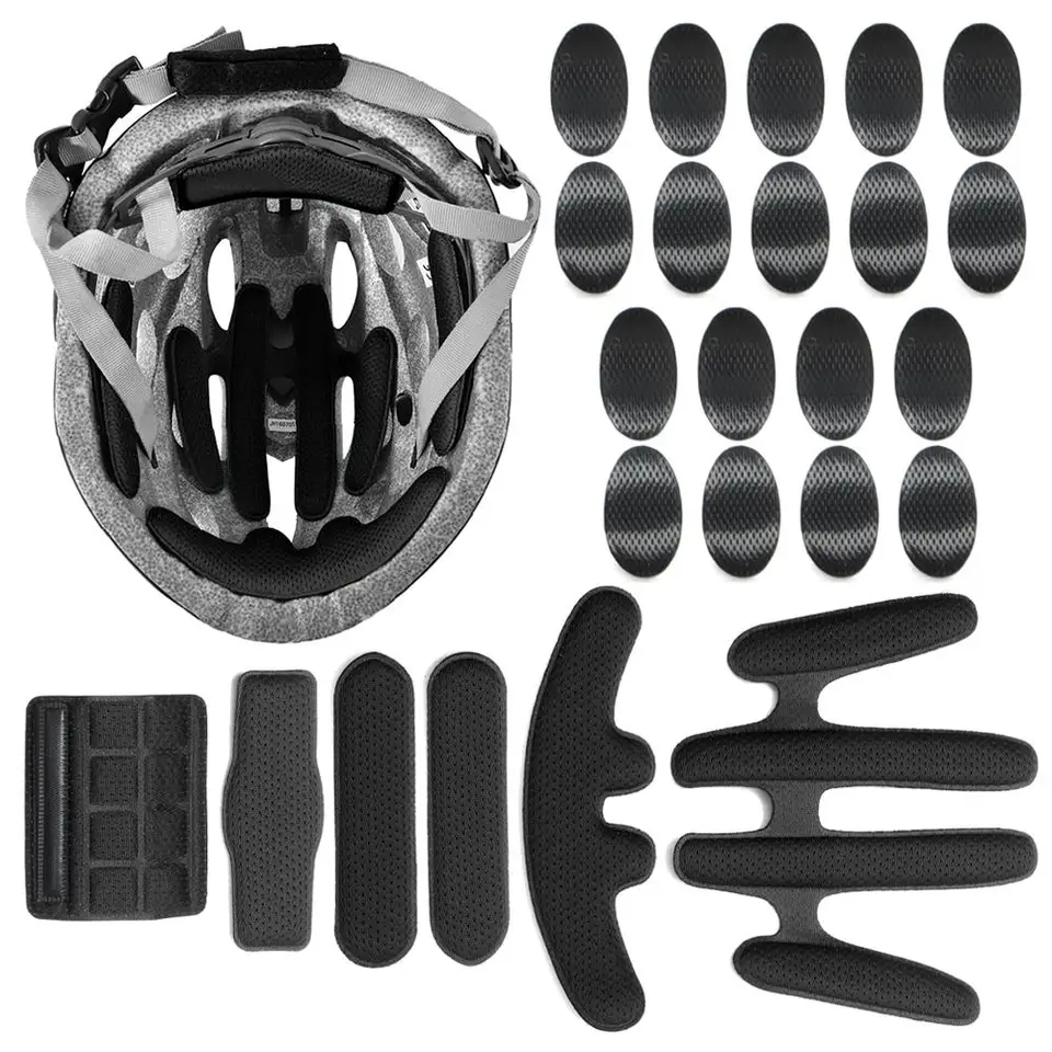 24ks/set Helma Paldding Kits Soted Hufgge Výmena motocyklových bicyklov cyklistika Univerzálne penové vankúšiky