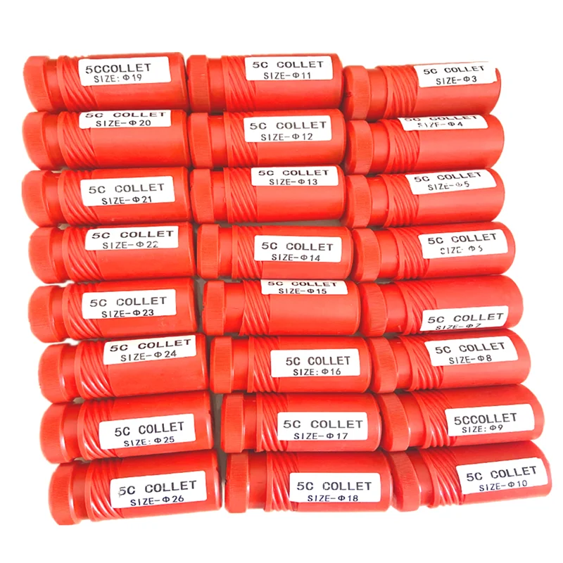 24ks/set Round Typ 5C Collet Spring Collet Chuck High Precision 5C Collet Setu