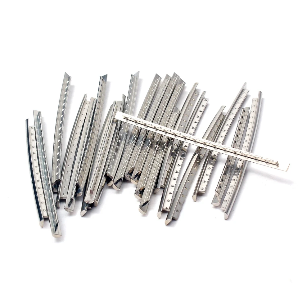 24ks/ set z nehrdzavejúcej ocele Guitar Fret Wire 24 hmatníka 2,7 mm pre akustické gitarové diely