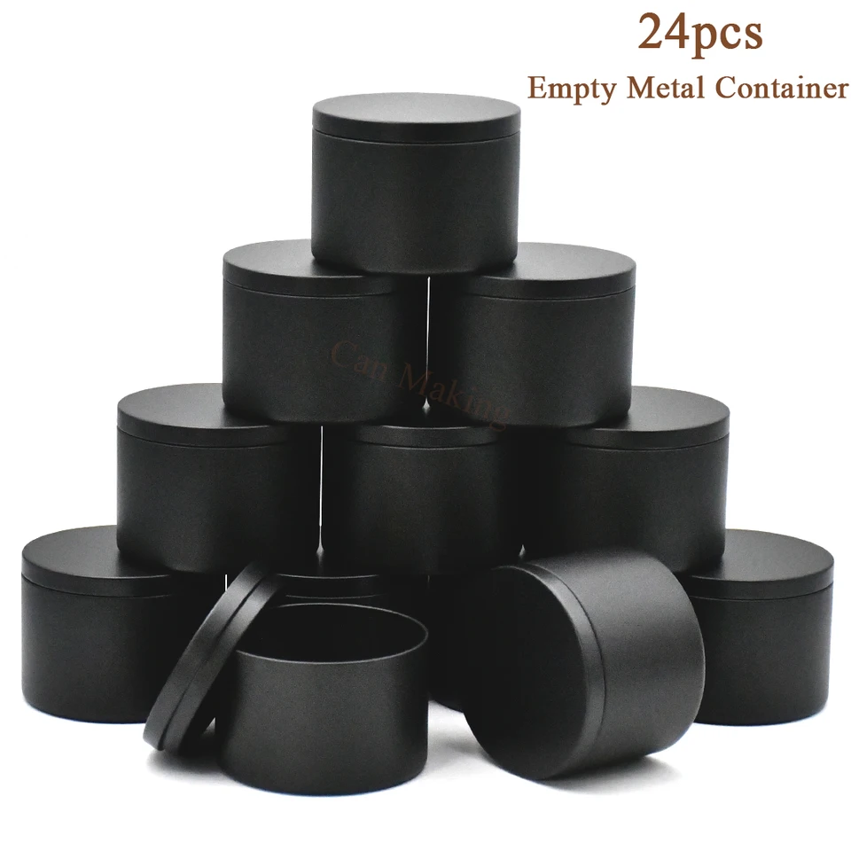 24pack 4oz/8oz prázdne sviečky, sviečky na výrobu sviečok, sviečka 8oz sviečok s vekom na výrobu sviečok