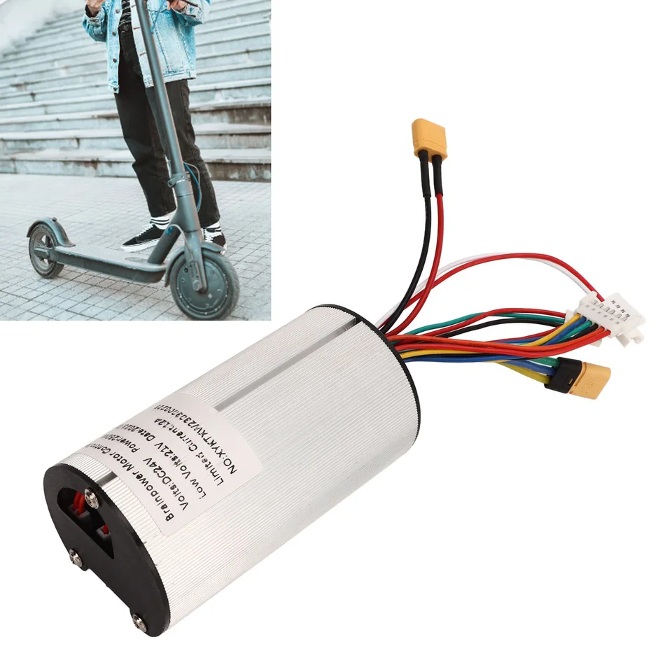 24V 250W Ovládač 5,5-6,5 palca 24 V 250 W elektrický skútr ovládač motora Rýchlosť 6 PIN pre malý elektrický skúter