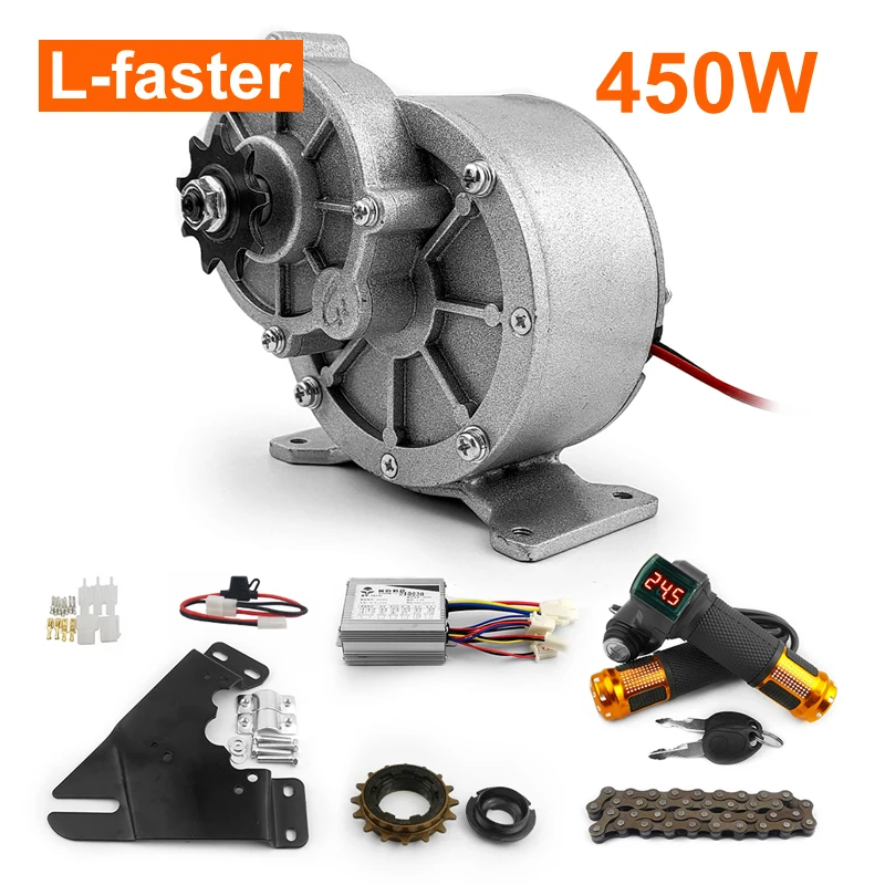 24V 36V 250W350W450W Elektrická konverzia bicyklovej konverzie Elektrický trojkolesový bicykel bočná elektrická kefka DC Motor Simple Kit