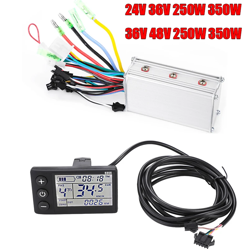 24v - 48 V nepremokavý LCD displeja panel Elektrický skúter bez kefy s súprava kefy elektrický kefový ovládač Cyklistické príslušenstvo