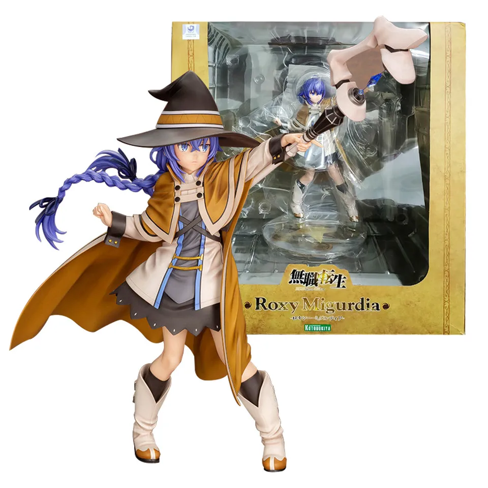 25 cm Anime Mushoku Tensei Isekai Ittara Honki Das Roxy Migurdia postava model stojaci klobúk