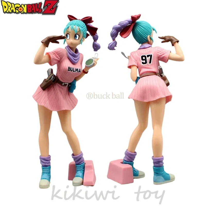 25 cm Dragon Ball Z Anime postava Bulma Radar Kawaii Girl Action Figure PVC Figurine socha bábika Zberateľná ozdoba Hračky Darčeky