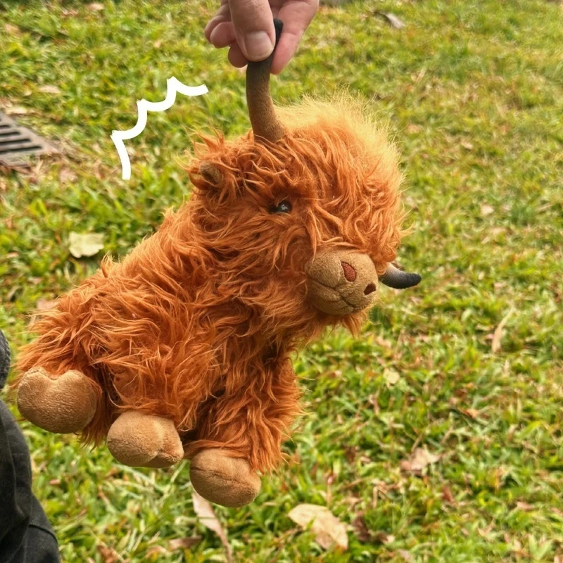 25 cm Highland Cow Cecile Chicken Simulation Simulation simulácia pavúky Detská hračka narodeniny darček vianočný darček priateľka darček