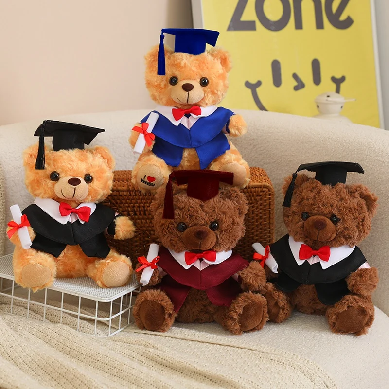 25 cm kawaii Doctor Bear Mäkké plyšové hračky plnené zvieracie medvede bábika narodeniny vianočný darček pre deti Brinquedos detská hračka