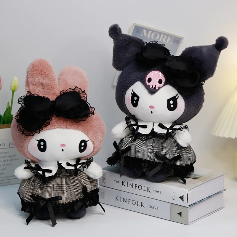 25 cm kuromi moja melódia lolita gothic plyšová hračka karikatúra mäkká plnená bábika Plushie vankúš