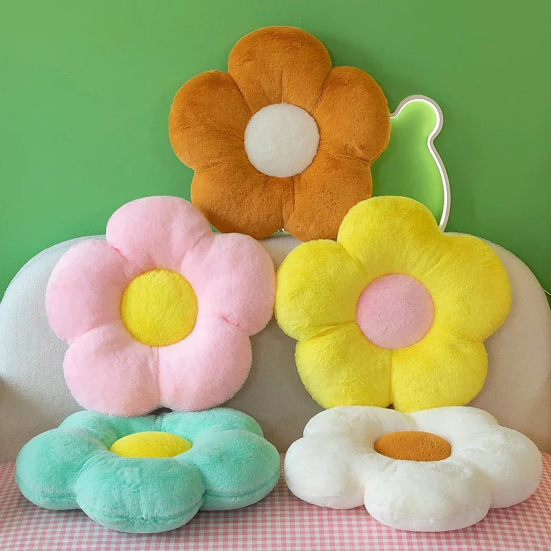 25 cm mäkký slnečnicový vankúš vankúš na vankúš Plush Daisy kvet vankúš vankúš na stoličku vankúš do kancelárskej podlahy