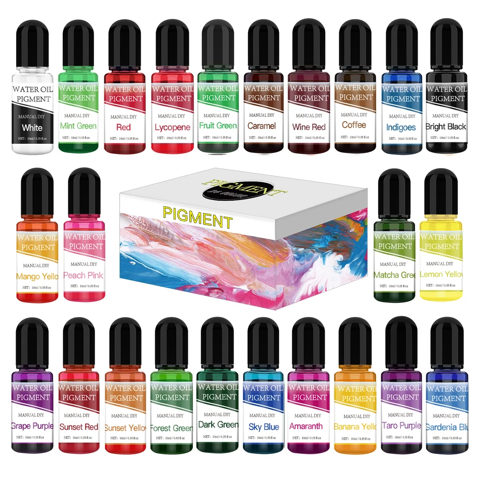 25 Farba 10 ml epoxidová živica pigment Oily Difúzna tekutina farbivo sfarbenie sadrovou DIY DIY