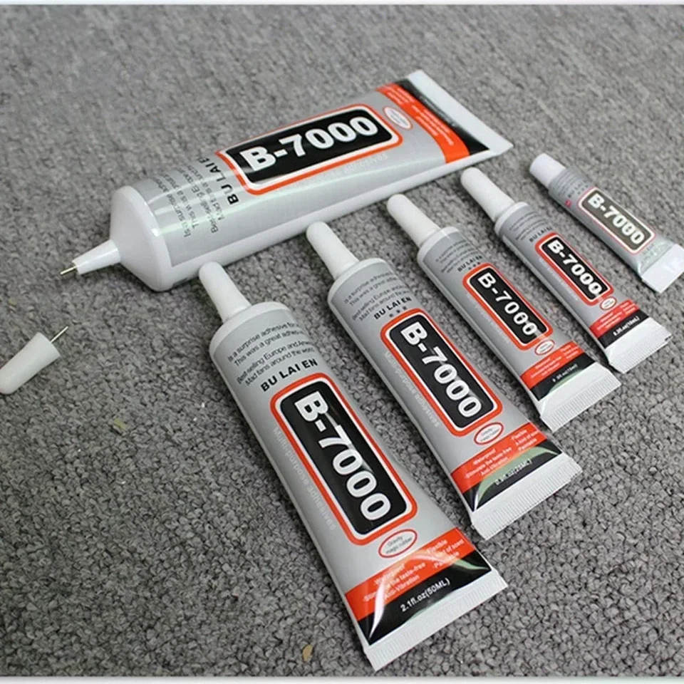 25 ml B7000 Clear Contact Oprava telefónu Adhézne Univerzálne sklo Plast DIY lepidlo B-7000 s presným aplikátorom