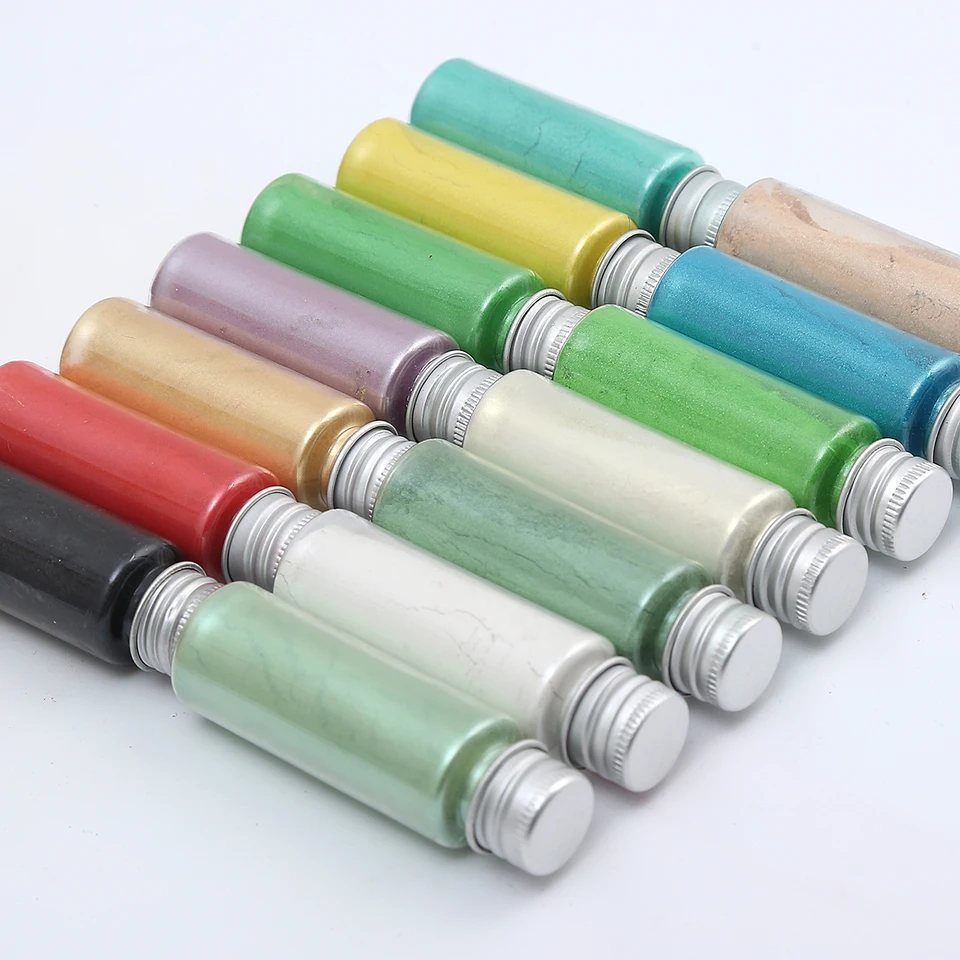 25 ml sľudové perleťové práškové pigment ručne vyrábané mydlo Sviečka perlová zlatá strieborná nechtovú lesknú prášok Epoxidová živica DIY Pigment