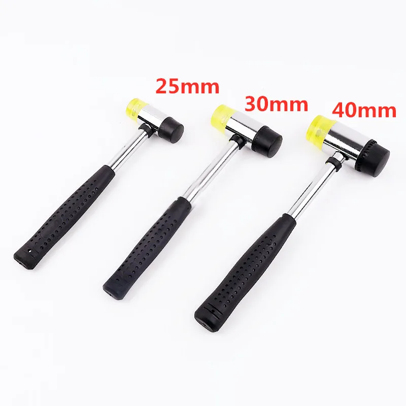 25 mm 30 mm 35 mm 40 mm mini kladivo s dvojitou tvárou v domácnosti Gumber Hammers Domáci nylonový hallet hallet ručný náradie pre šperky/remeslo/kutil