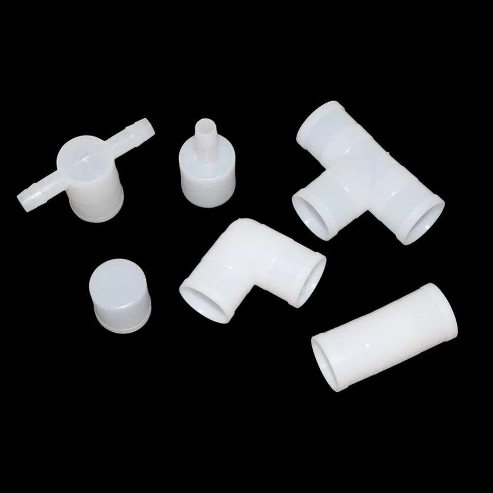 25 mm hydinové pitie doplnky TEE 6 Štýly králičie prepelice prepelice Plásk Parrot vták pitie fontána potrubie Plastové potrubie