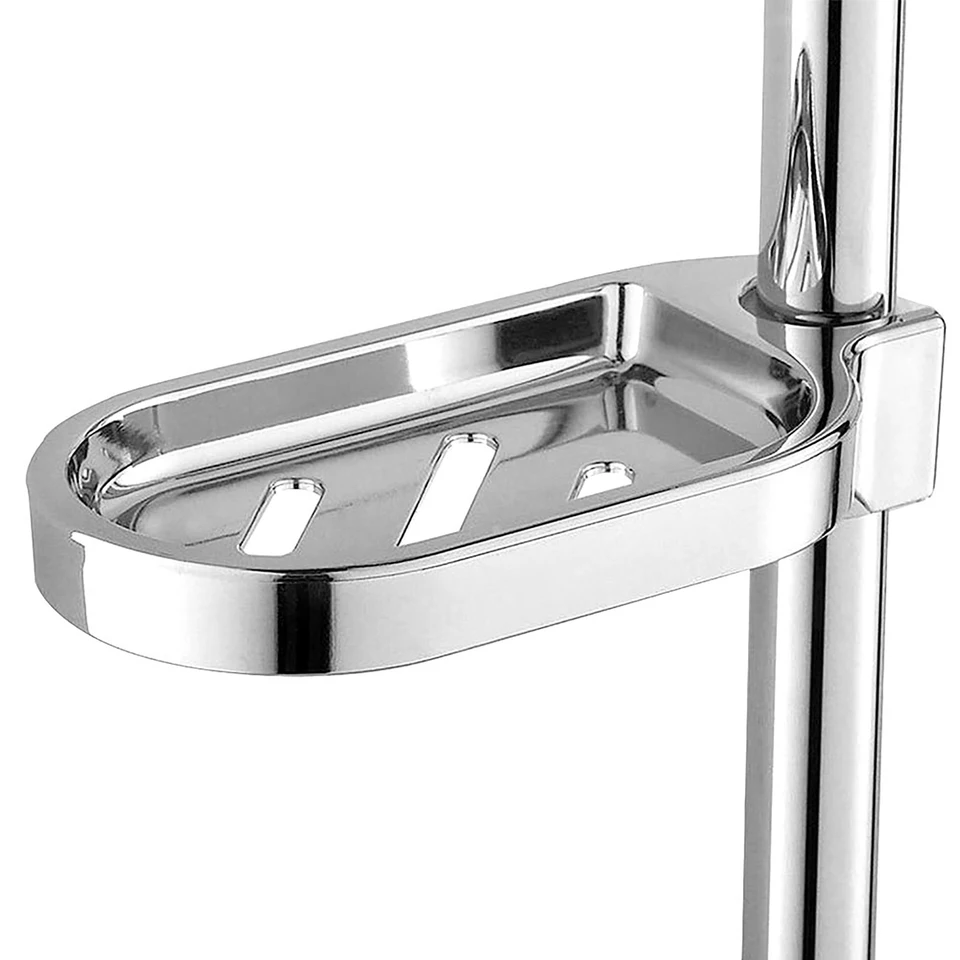 25 mm plastová sprchová koľajnica mydlová škatuľka Držiak na mydlo Shower Sprchový prút posúvacie bar Ab chrómové mydlo paleta pre posuvnú barovu kúpeľňu