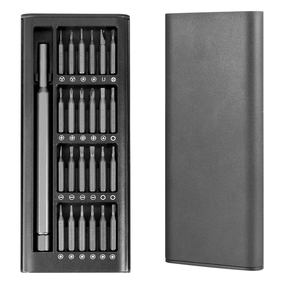 25 v 1 presný magnetický skrutkovač skrutkovač Torx Bit skrutkovače pre okuliare pre mobilný telefón PC Hodinky na opravu ručného náradia