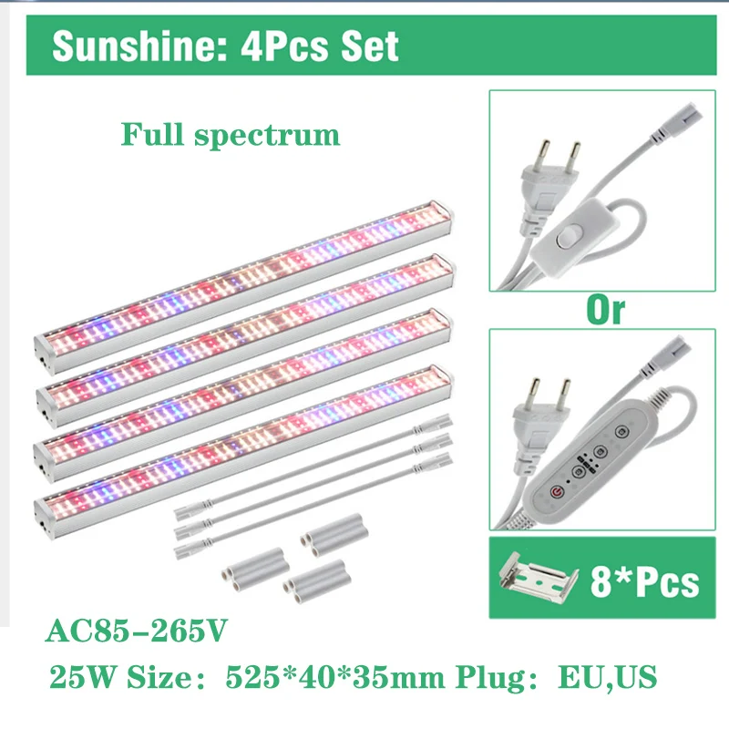 25 W LED svetlá rastlín, 100 W LED Grow Light odomknete rastový kód rastlín. Poskytnite vhodné osvetlenie, ktoré pomáha rastlinám prosperovať.