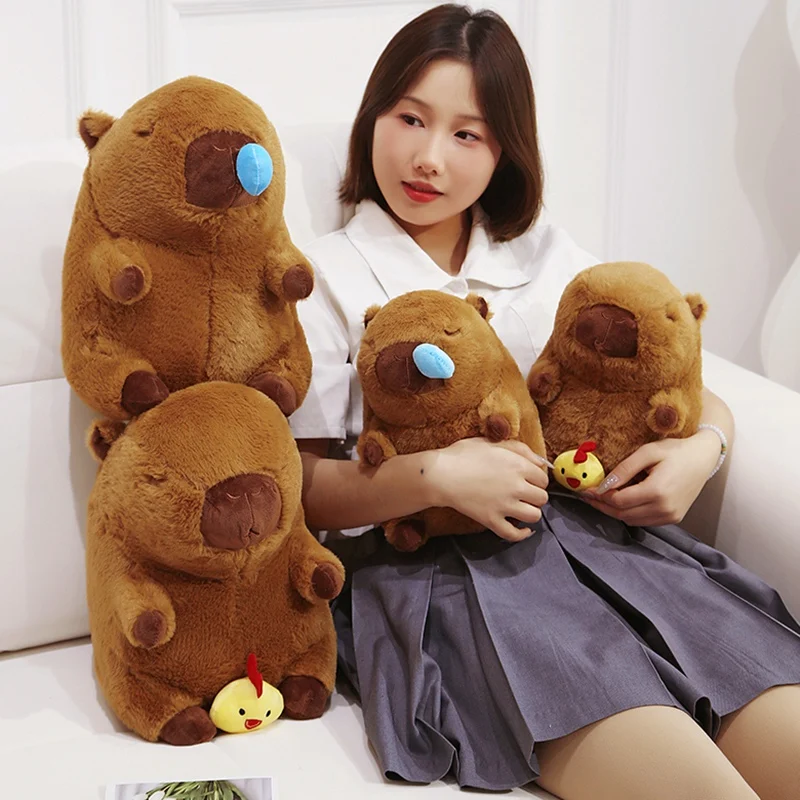 25 ~ 45 cm hnedá kapybara karikatúra plyšová hračka plnené vodné zviera stojace snot kuriat typu Plushie peluche narodeniny darček