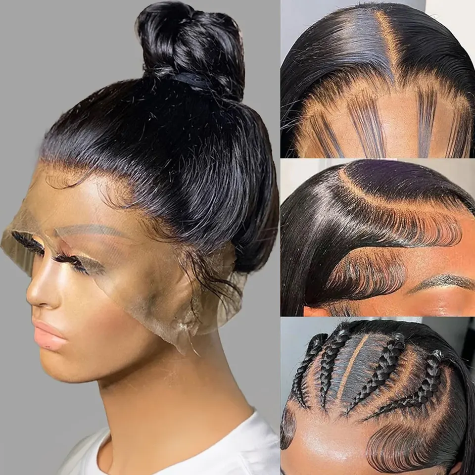 250% kosti rovná 360 Plná čipka Parochňa Human Hair vopred vytrhnutá HD priehľadná čipka čelné parochne pre ženy vysoké cexxy cexxy