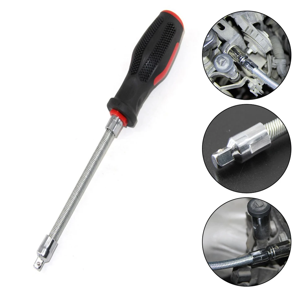 250 mm 1/4 palca Flexibilná hadica na opravu matice Screwdriver Matica Objímka Flexibilná hadica na opravu matica Screwdriver