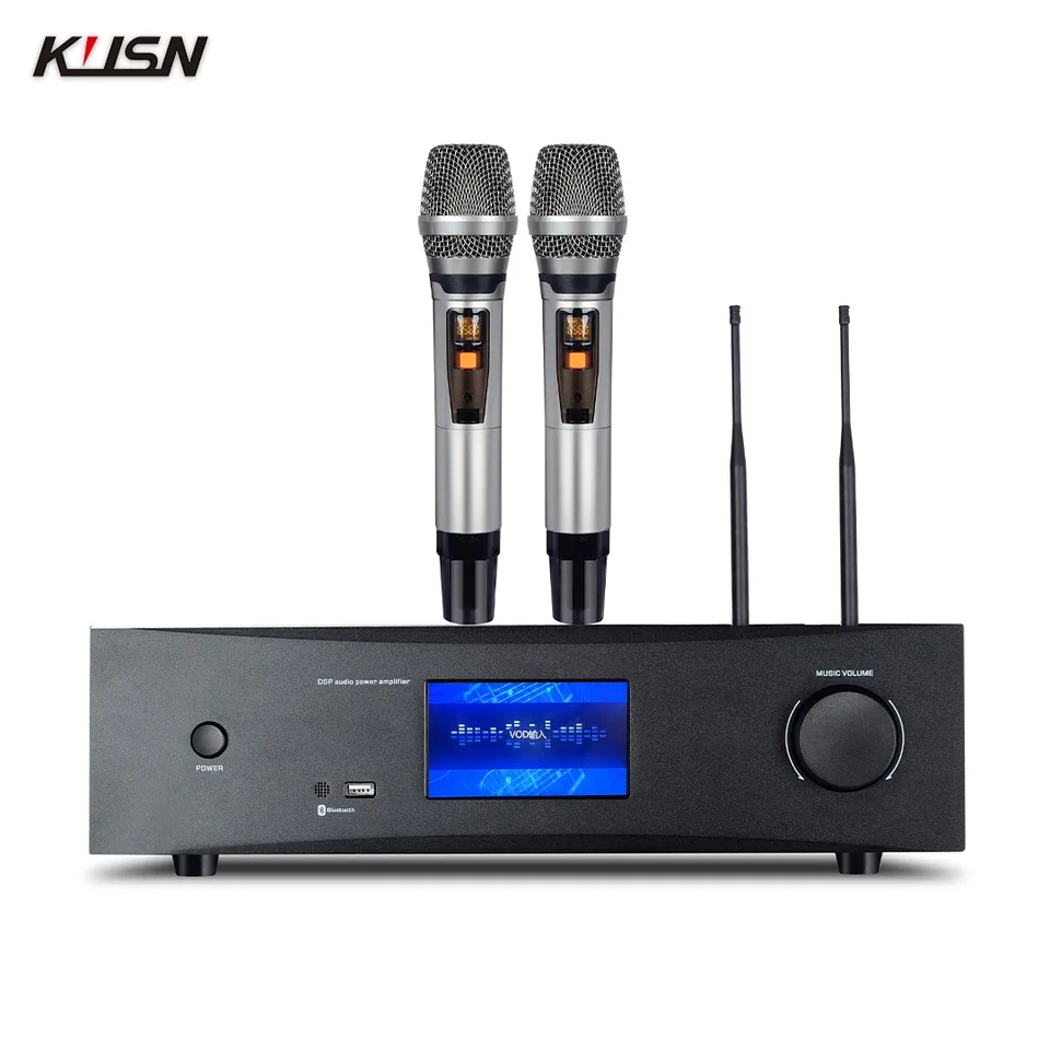 250 W+250 W Digitail DSP Audio Power zosilňovač Karaoke Home Theape KTV Zvukový systém set s mikrofónmi UFH Hi-Res