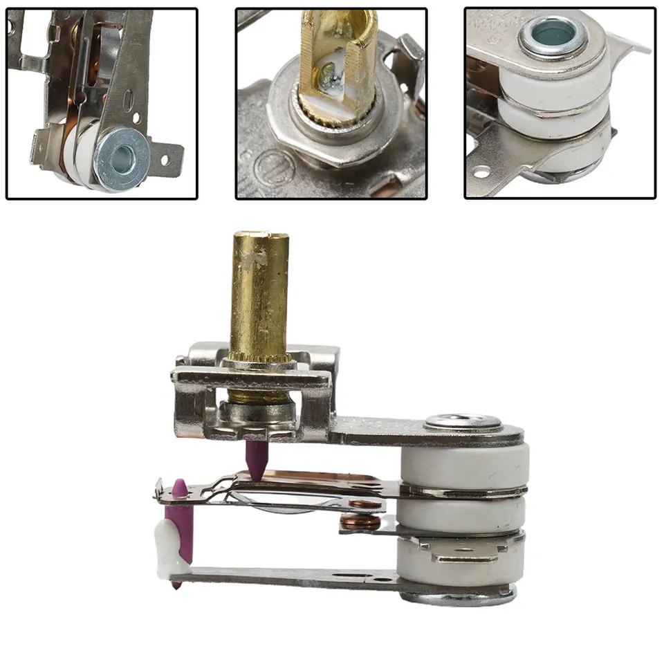 250V 16A T250 Nastaviteľný teplotný spínač Vykurovanie Bimetal Elektrická rúra termostat KST -168 -168 90 ℃ Spínače teploty regulátora