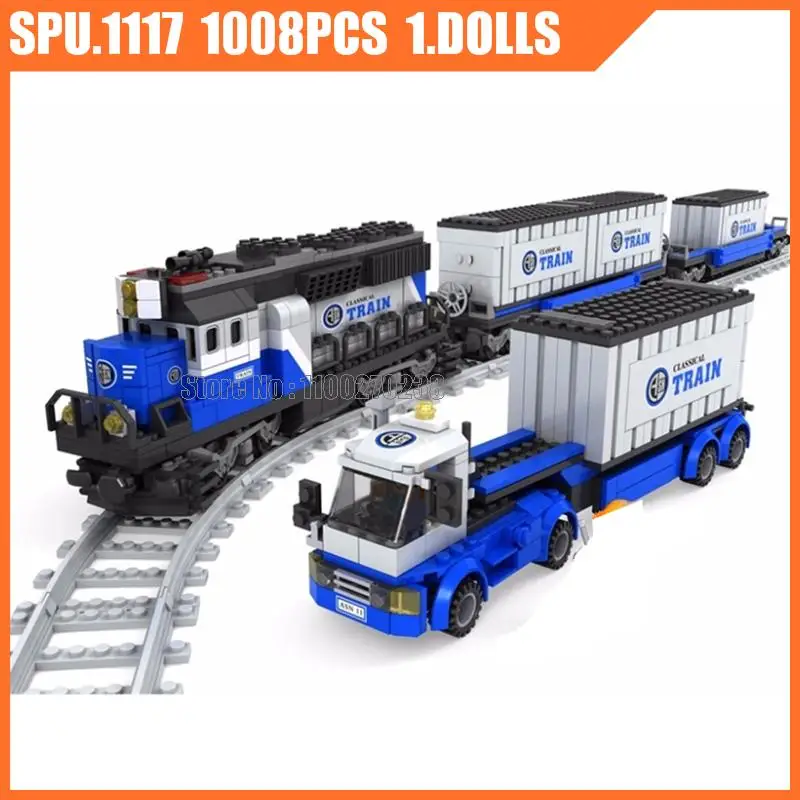 25111 1008ks železničné vlaky nákladný nákladný vozeň Budúce bloky 1 Dolls Toy Kids