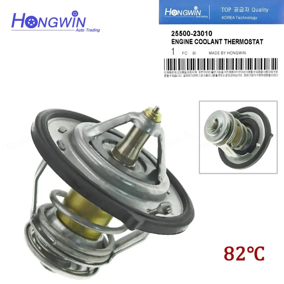 2550023010 / 25500-23010 MOTOROVÝ KAŽDOSTI TERMOSTAT pre Hyundai Santa Fe Sonata Accent / Kia Sportage Optima Forte Tucson 1996-16