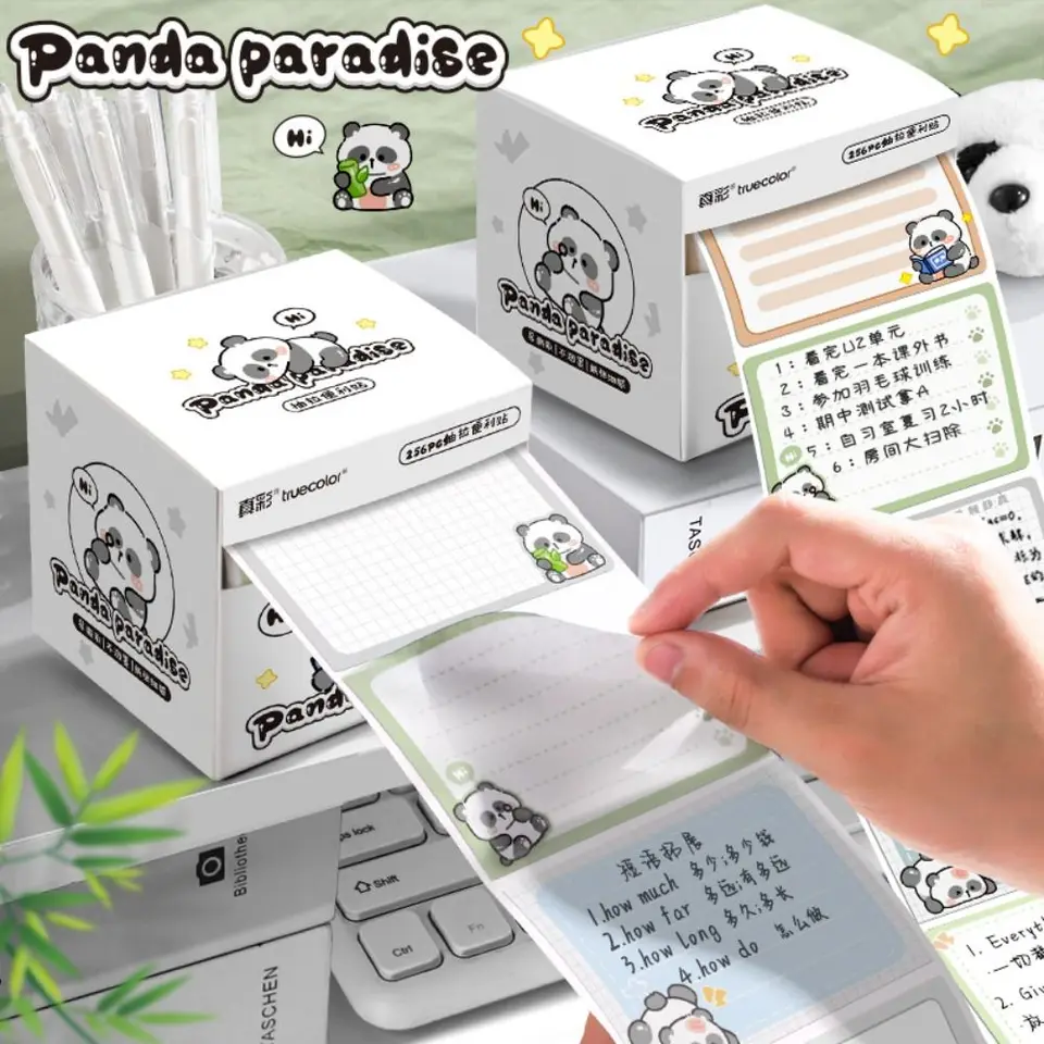 256 ks/set out-out typu lepkavé poznámky Úplné lepidlo Capybara Slzná poznámkový blok DIY Scrapbook Sticker School Office