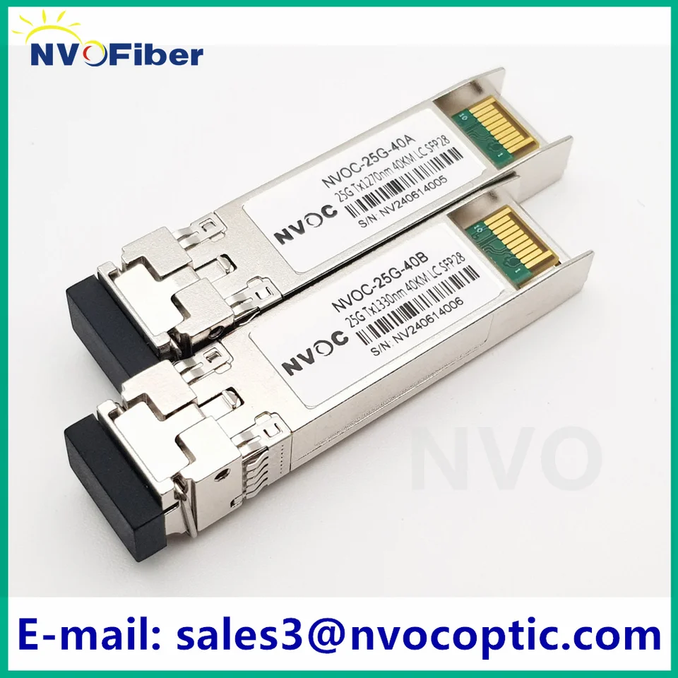 25G BIDI SFP28 40 km 25g ER1270NM/1330NM Optický transceiver modul kompatibilný s prepínačom Cisco Mellanox Mikrotik Ethernet