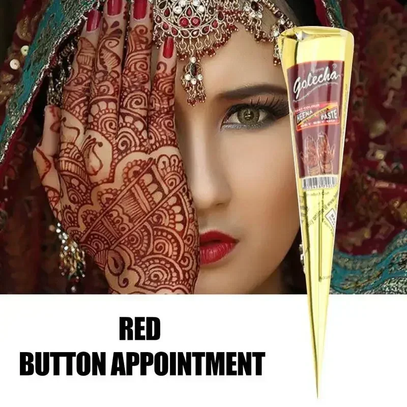 25g Indická henna tmavo červená tetovanie Paste dočasné henna kužele pre tetovanie tela umenia nálepka špeciálna telová umenie maľba henna