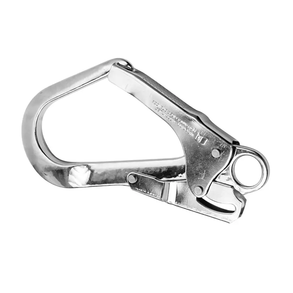 25KN Alloy Snap Hook for Rock Climbing Industrial Construction Fall Arrest Lanyard Harness 22 x 11cm