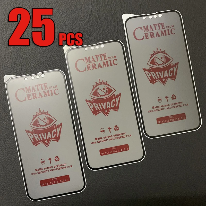 25ks súkromie Ceramics Ceramics Anti Spy Glare Film Protector pre Samsung Galaxy Note 21 Fe A02 A12 A22 A32 A42 A52 A72 A82 A92