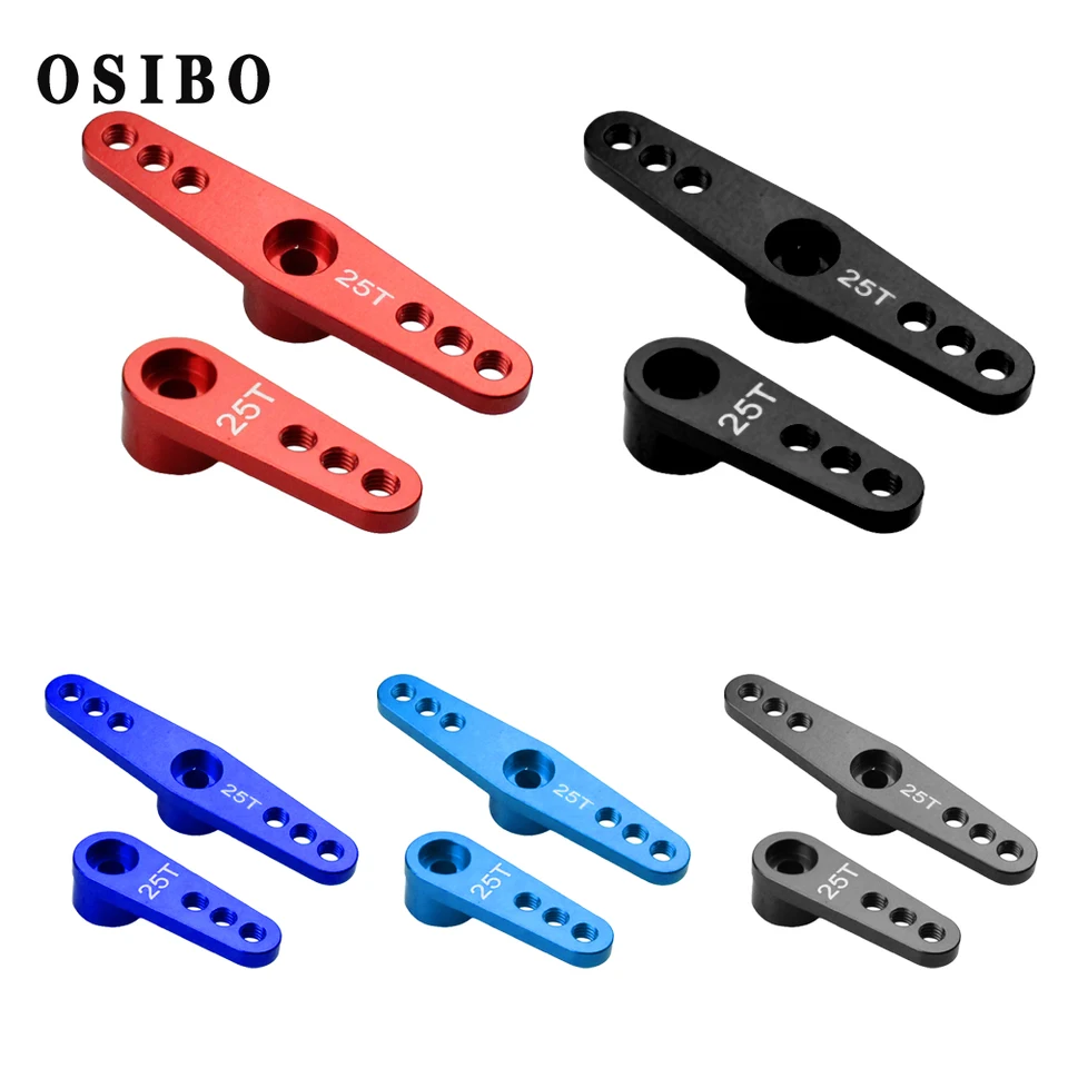 25T M3 Hliník RC Servo Arm Roh s jedným ramenom/duálnym ramenom pre 1/10 RC Crawler Car Boat Futaba HSP Wltoys axiálne diely SCX10