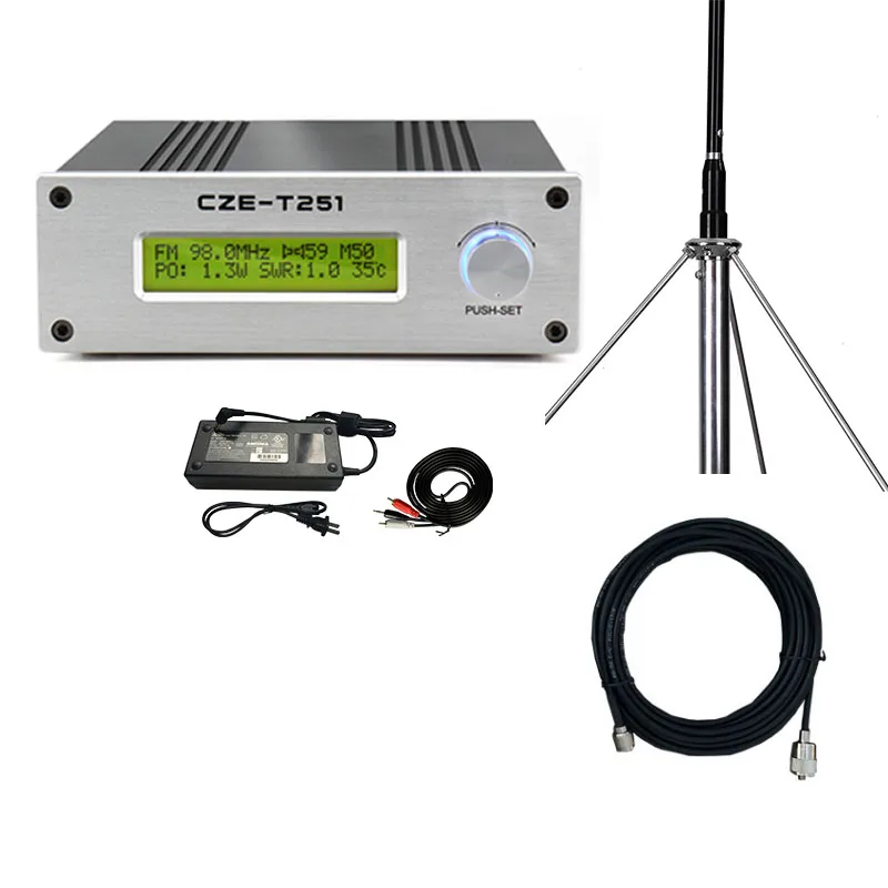25W 25 Watts Wireless Stereo Radio Station FM vysielač Long Range Reference 8 km