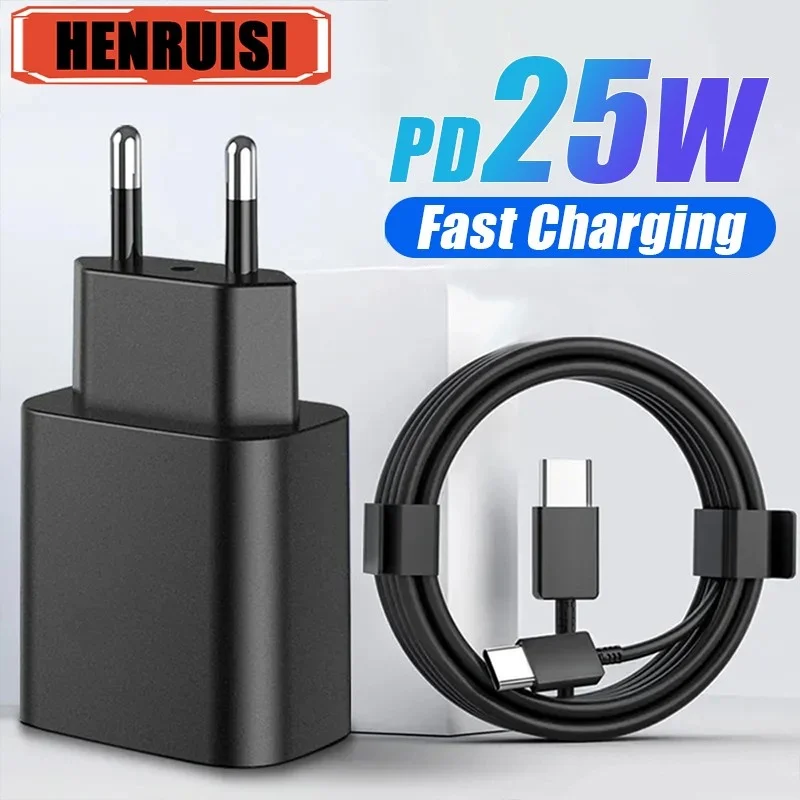 25W USB C nabíjačka rýchly nabíjanie 3.0 Super rýchle nabíjanie s káblom typu C pre Samsung Galaxy S23 S22 S21ultra Poznámka 20