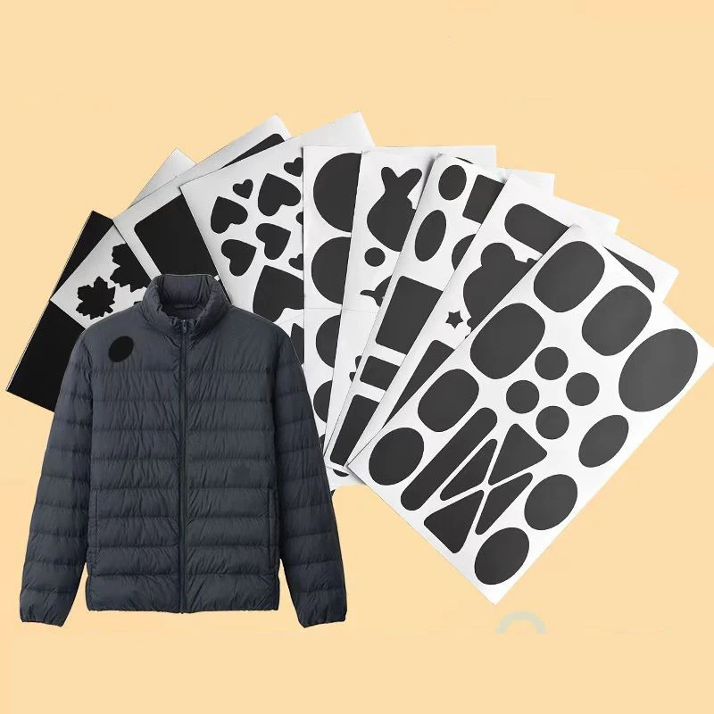 25x15 cm dole sa plášť Oprava samovražedných nálepiek Vodotesné záplaty Cartoon World Coat Handrs Coat Ražínky