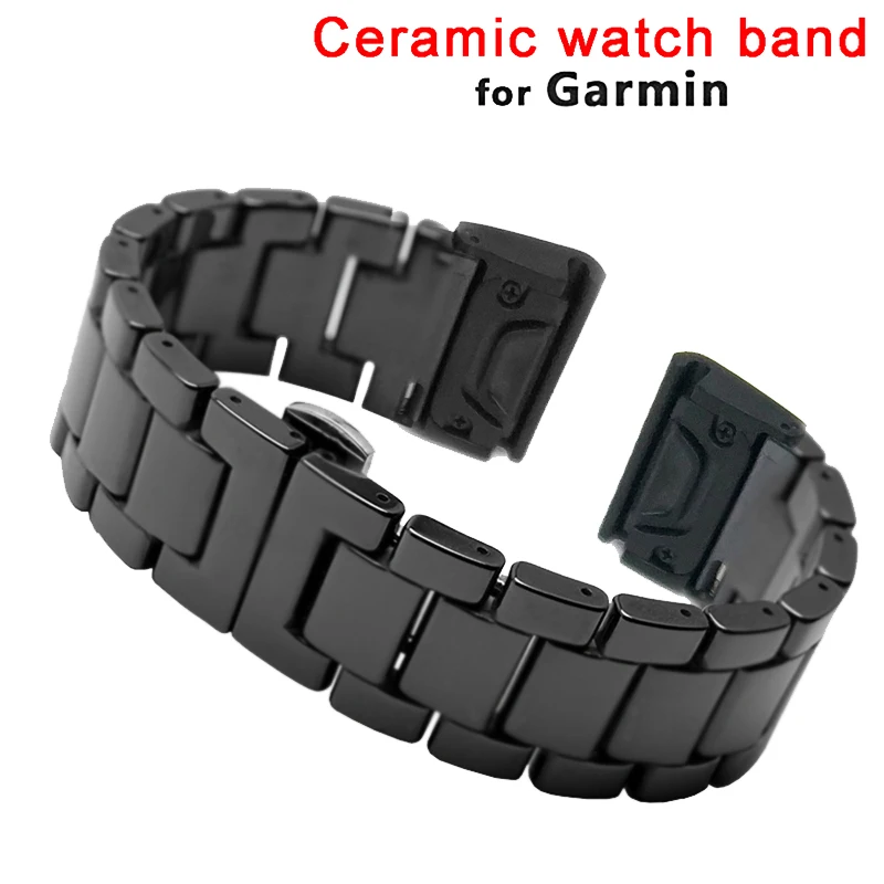 26 22mm WatchBand pre Garmin Fenix ​​7 6 6x Pro 5 5x Plus 3HR Ceramic Band Fenix6 Fenix5 7x hodinky Rýchle uvoľnenie zápästia zápästia