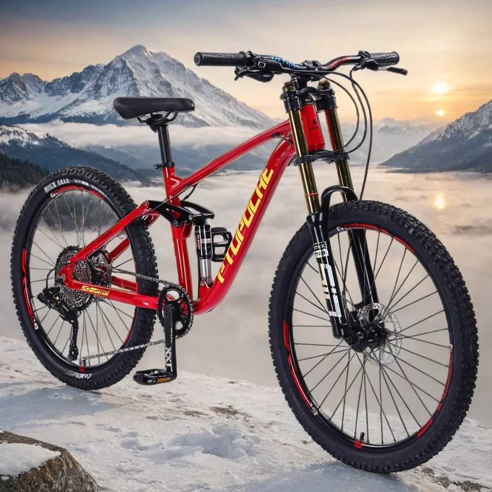 26/27,5 palca z kopca horských bicyklov terénne bicykle dvojité kotúč Brzdenie bankomatu predná vidlica MTB Bike Full Suspension Aldult Student