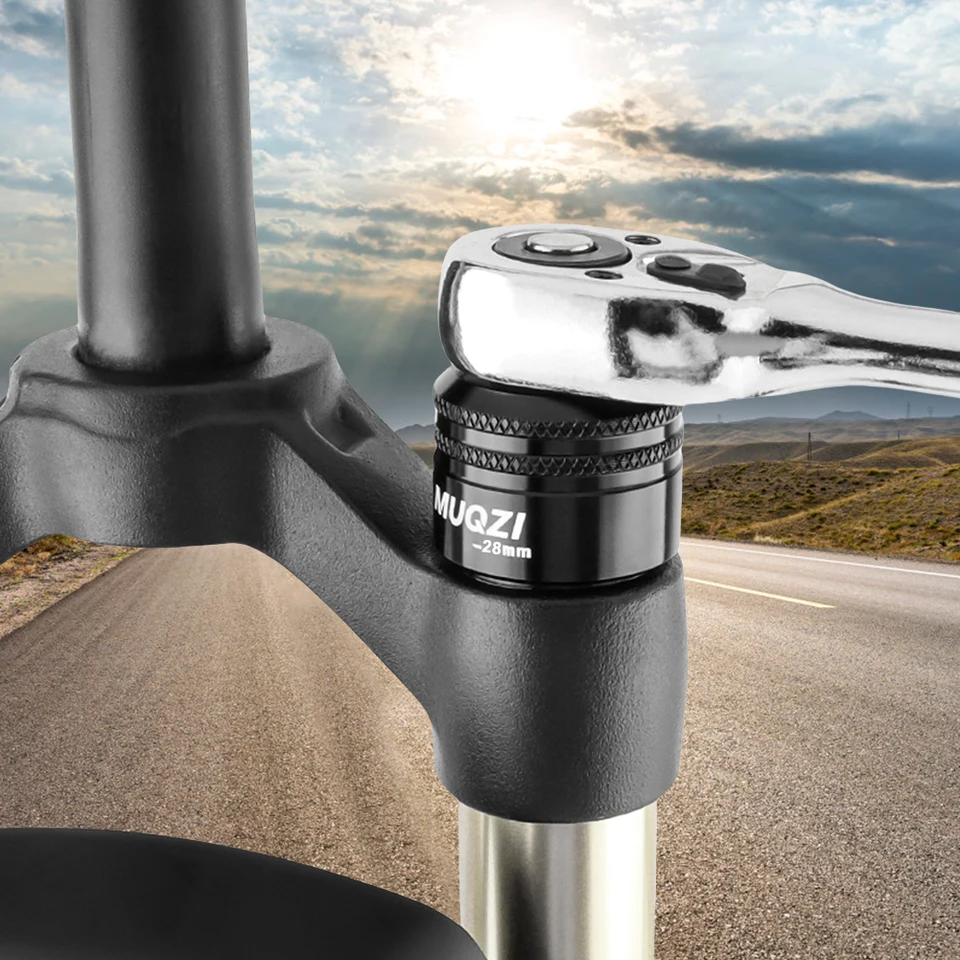 26/28/32 mm bicykel Vidlička Topcap Socket Bicket Fork Topcap Socket Drive Plochá objímka pre predné vidlice Rockshox