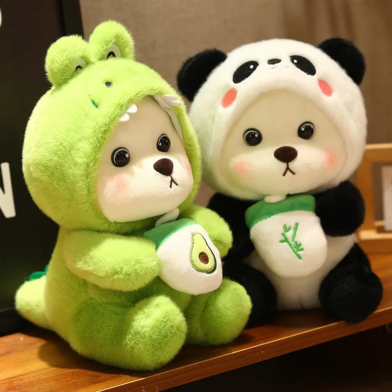 26 cm kawaii krokodílové ošípané Panda Plush Hrace Soft Smalsed Bear Zmeniť na zvieraciu bábiku Krásne darčeky pohovky pre deti pre deti hračky