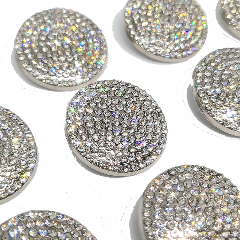 26 mm luxusný kamienok kovový okrúhly okrúhle veľké tlačidlá odevu Vysoko kvalitné módne dekorácie šitie pre ženy pre ženy vyšívať vyšívanie