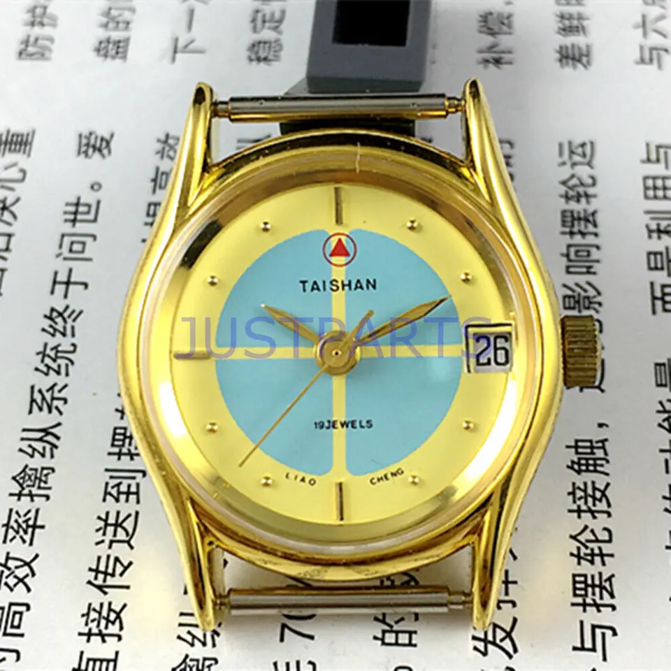 26 mm Taishan Manual Mechanical Lady Watch 19 Židia Zlatý prípad Single Kalendár