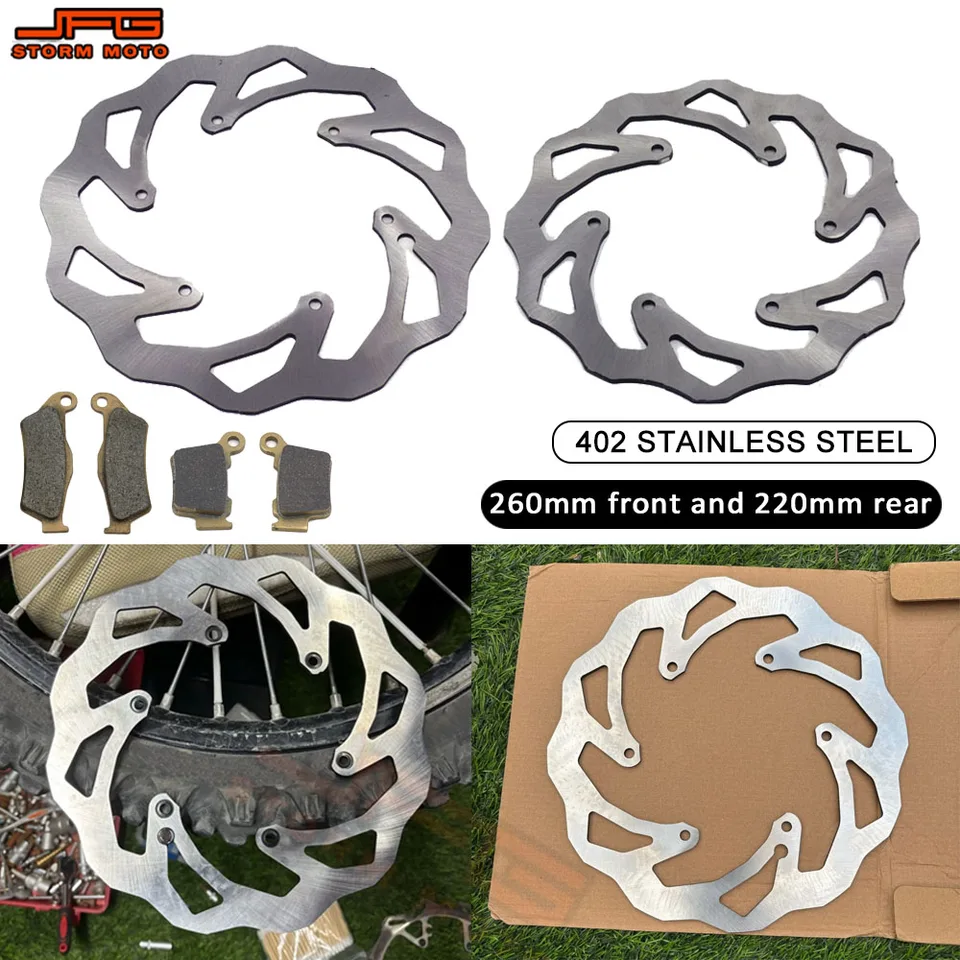 260 mm 220 mm Motocykle Časti predných zadných brzdových diskov pre KTM Husqvarna SX XC exc xcw TC FC TX FX TE FE 125-450 2014-2020