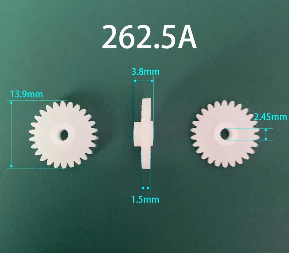 262,5A 0,5 m modul prevodových stupňov 0,5 26 Plastové kolesové kolesá pre koleso prevodovky 10ks/veľa