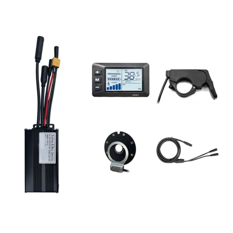 26A regulátor elektrického regulátora bicyklov, ako je to znázornené pre 36 V/48 V 500 W/750W Motor GD01 s Universal Controller Small Kit