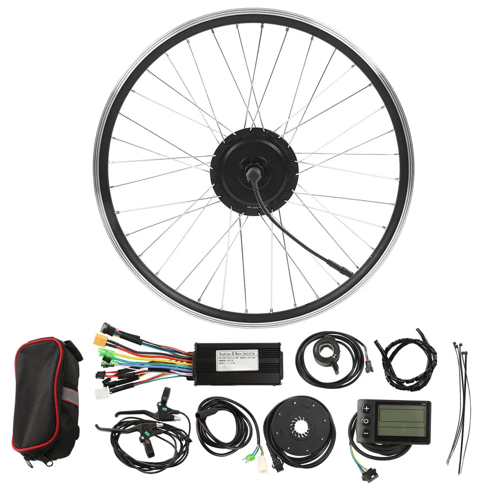 26in 500 W elektrický bicykel Motor bez kefiek bez prevodových stupňov E-Bike LCD S866 Displej na predný pohonný koleso prevodovú súpravu