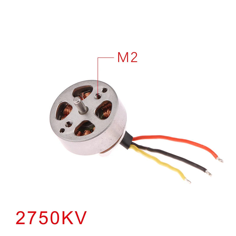 2750 kv Mini 18 mm 3-fázový bez kefový motor High Speed ​​2s 2S 2 mm hriadeľ RC Dron FPV Quadcopter Aircraft Engine